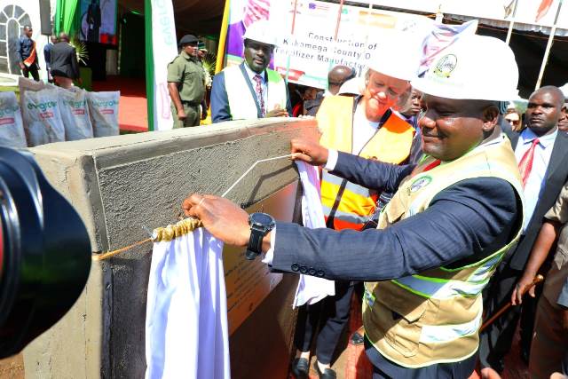 GOVERNOR BARASA LAUNCHES CONSTRUCTION OF A FERTILIZER MANUFACTURING PLANT IN KAKAMEGA