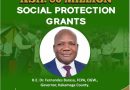 ISSUANCE OF KSH.60 MILLION SOCIAL PROTECTION GRANTS
