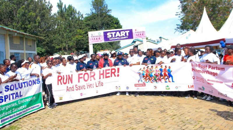 COUNTY HOLDS POSTPARTUM HEMORRHAGE RUN AS STAFF DONATE BLOOD FOR POSTPARTUM MOTHERS